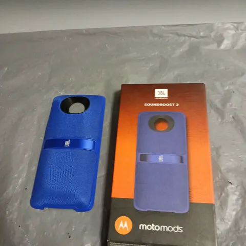 BOXED JBL SOUNDBOOST 2 BY MOTOMODS