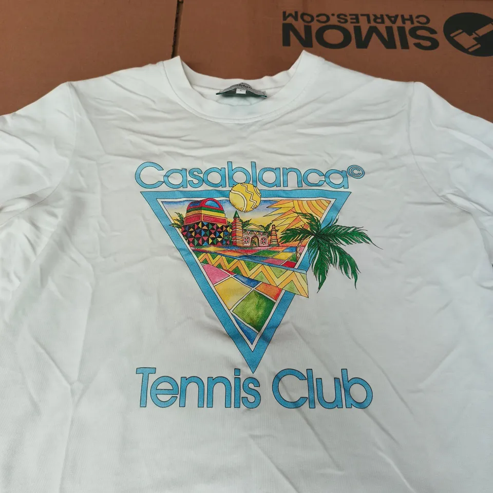 CASABLANCA TENNIS CLUB T-SHIRT – SIZE L