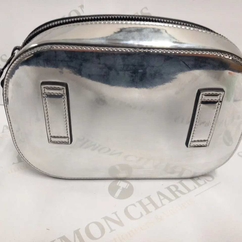 BOXED OFF-WHITE MIRROR SILVER CAMERA BAG 