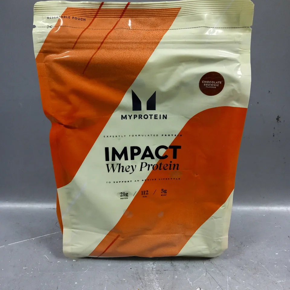 SEALED MYPROTEIN IMPACT WHEY PROTEIN IN CHOCOLATE BROWNIE 1KG