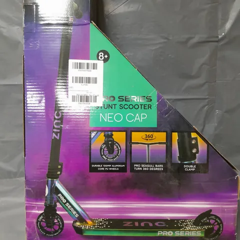 BOXED ZINC NEOCAP PRO SERIES STUNT SCOOTER