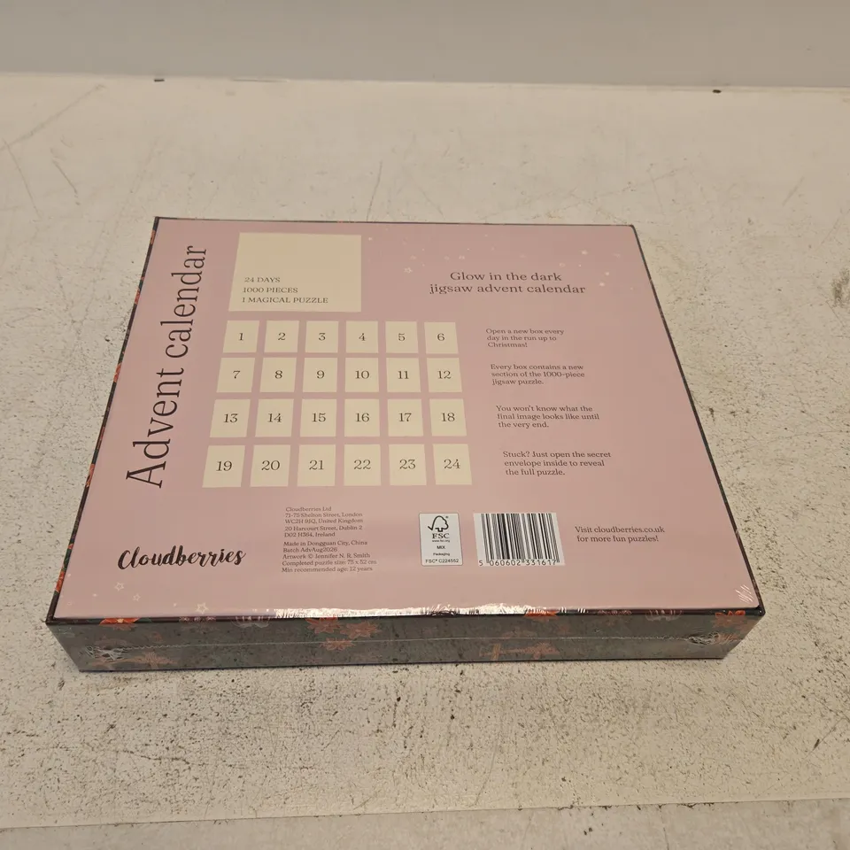 Cloudberries Advent Calendar Puzzle – 1000 pieces (Boxed)