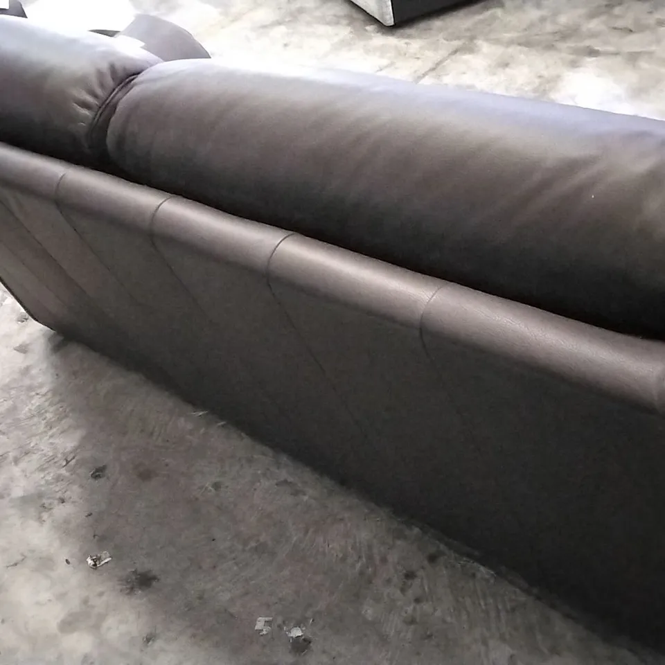 QUALITY BRITISH DESIGNED & MANUFACTURED G PLAN STRATFORD 3 SEATER SOFA CAPRI CHOCOLATE LEATHER