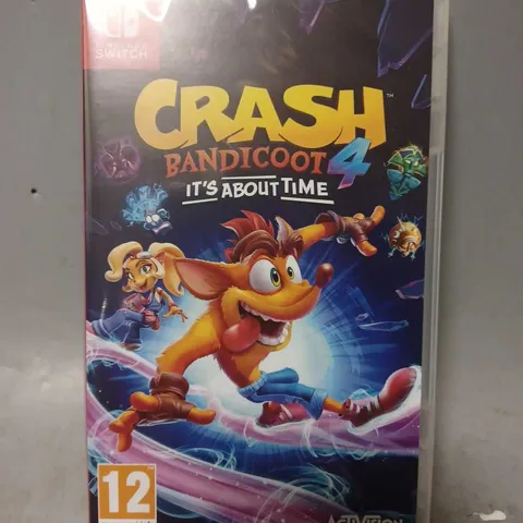 SEALED NINTENDO SWITCH CRASH BANDICOOT 4: IT'S ABOUT TIME