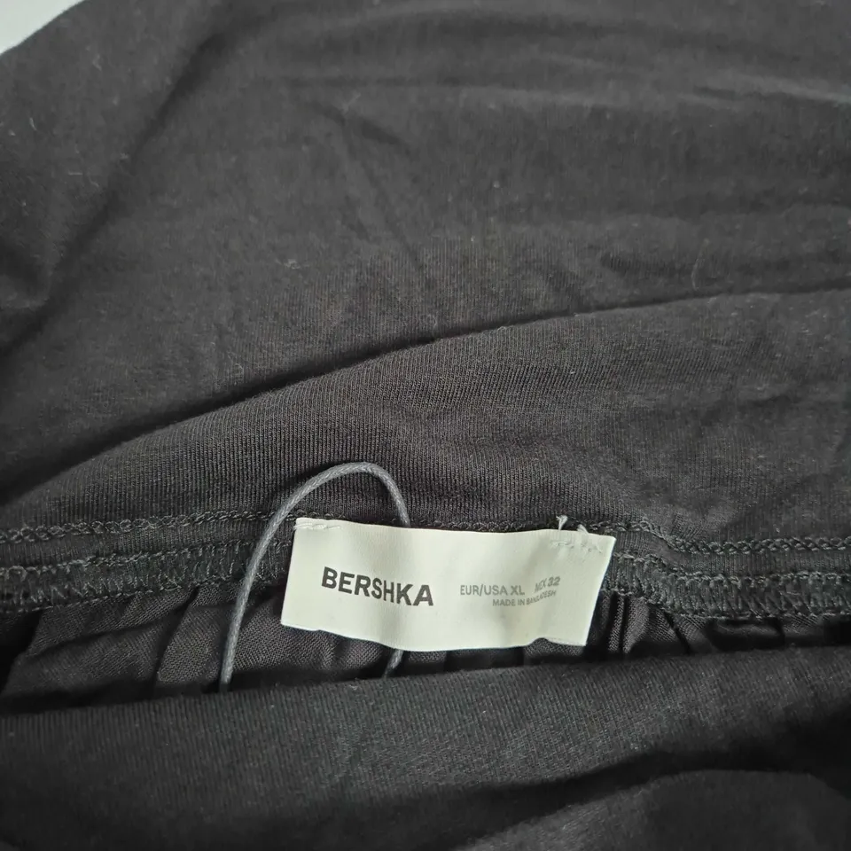 BERSHKA BLACK TIERED MAXI SKIRT – EU/USA XL (UK 14-16)