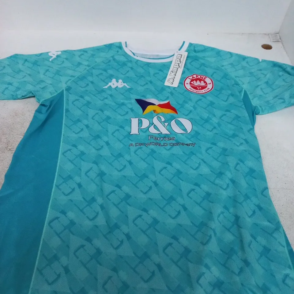 LARNE FC THIRD SHIRT – SKY BLUE, ADULT XL