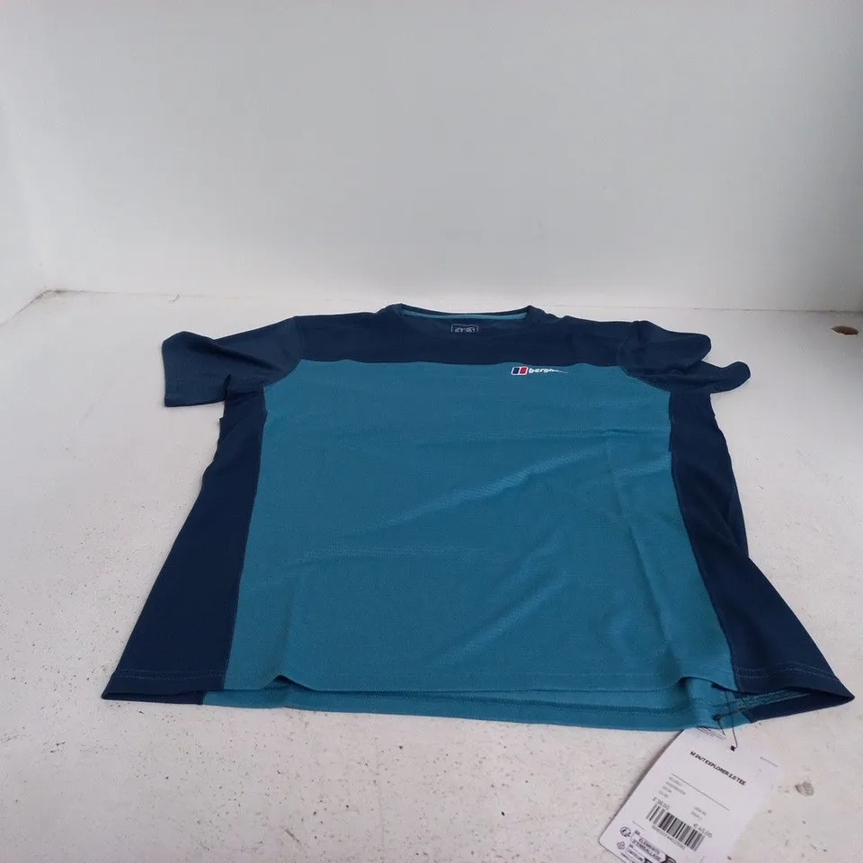 UK M BERGHAUS M 24/7 EXPLORER 2.0 TEE - TEAL/BLUE