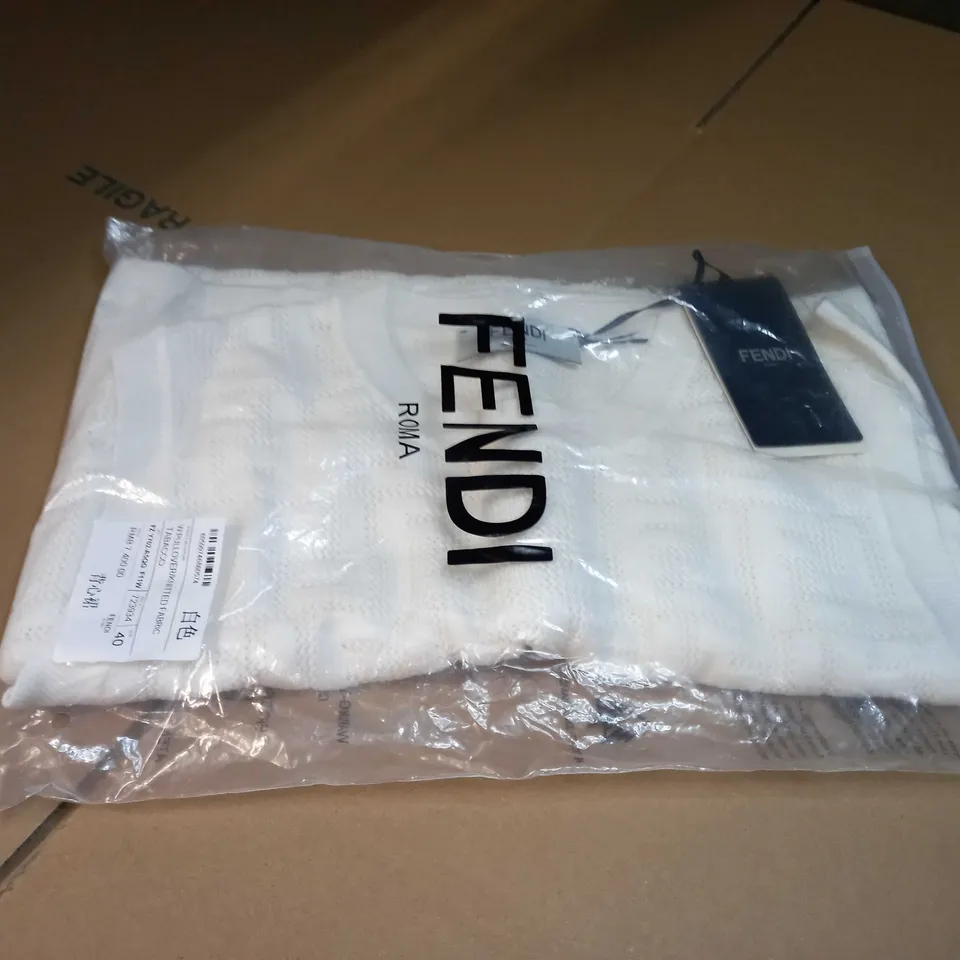 PACKAGED FENDI TOBACCO PULLOVER KNITTED FABRIC 