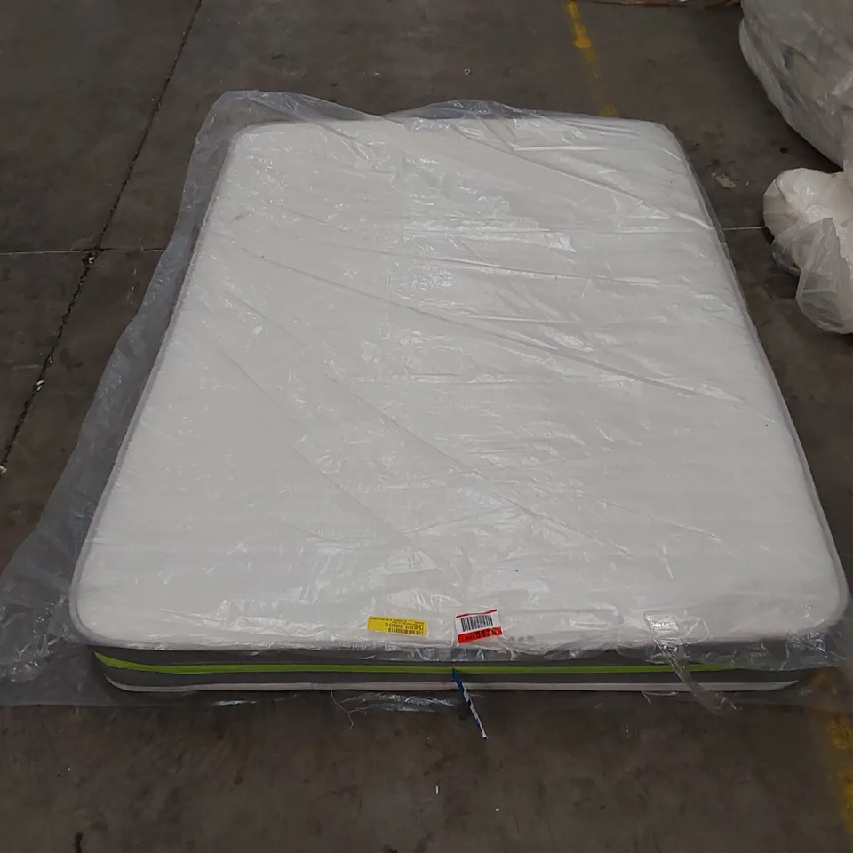 QUALITY BAGGED 4'6" 140cm DOUBLE HYBRID MEMORY FOAM OPEN COIL MATTRESS 