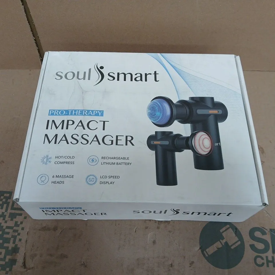 SOULSMART PRO-THERAPY IMPACT MASSAGER – 6-HEAD HANDHELD MASSAGER
