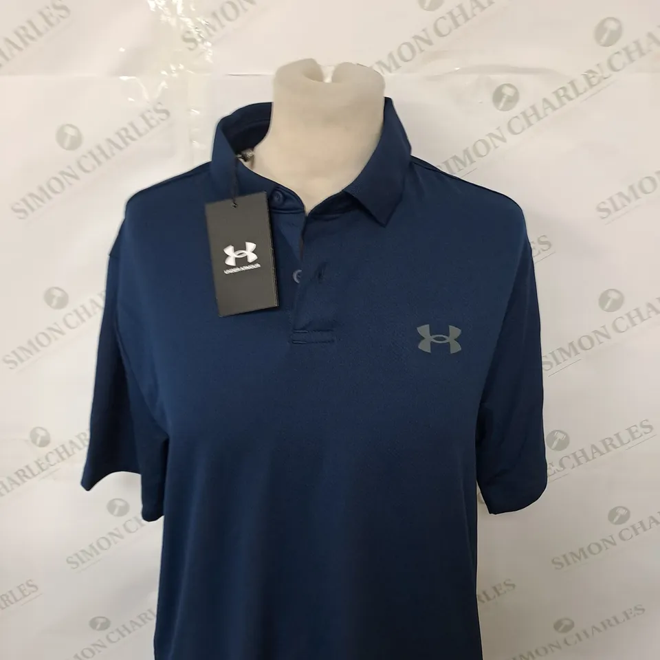 UNDER ARMOUR POLO SHIRT IN NAVY SIZE S
