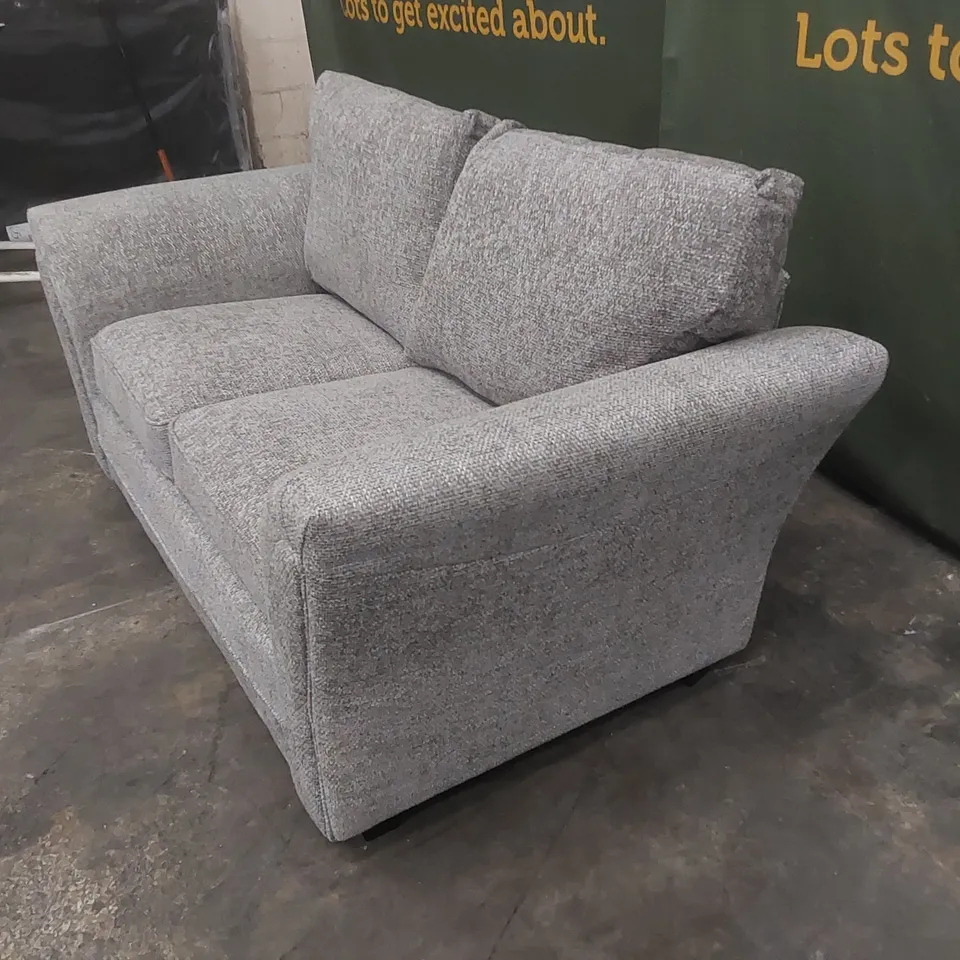 DURY CHUNKY WEAVE 2 SEATER STANDARD BACK SOFA - GREY RRP £599