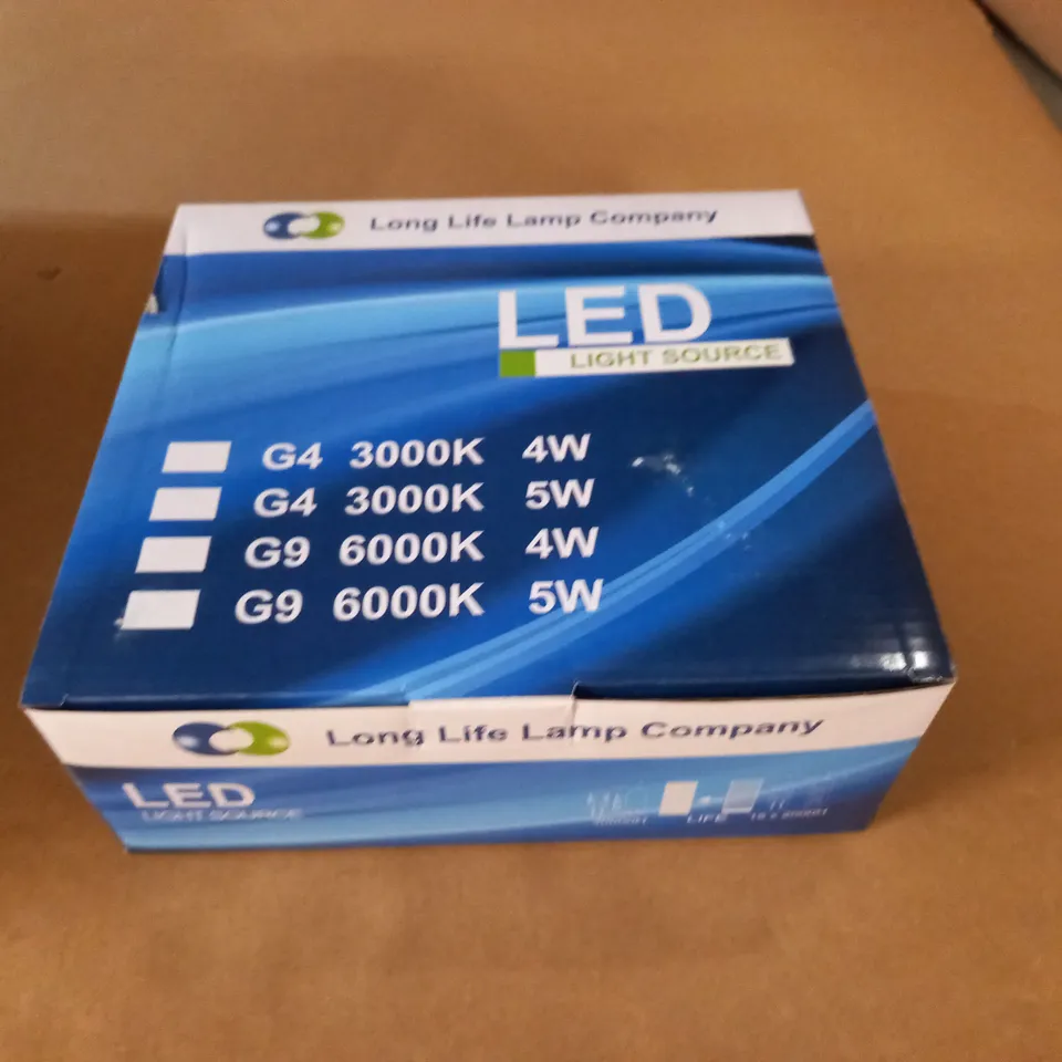BOX OF 20 5-PACK LED AC230V G9 3W LIGHTBULBS