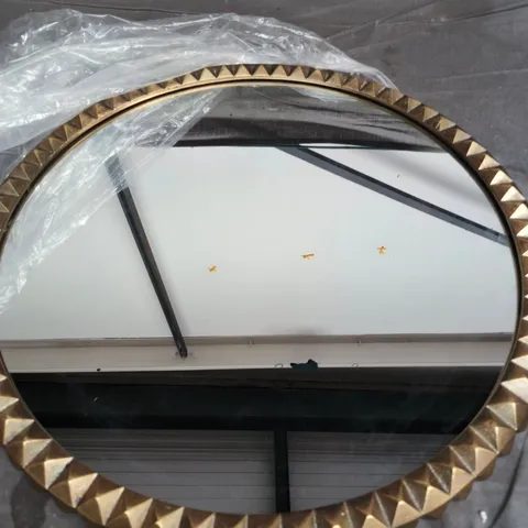 GREEN DECORE PARAGON BRASS WALL MIRROR 