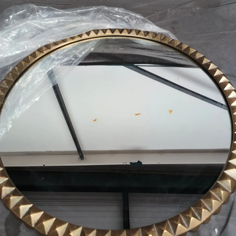 GREEN DECORE PARAGON BRASS WALL MIRROR