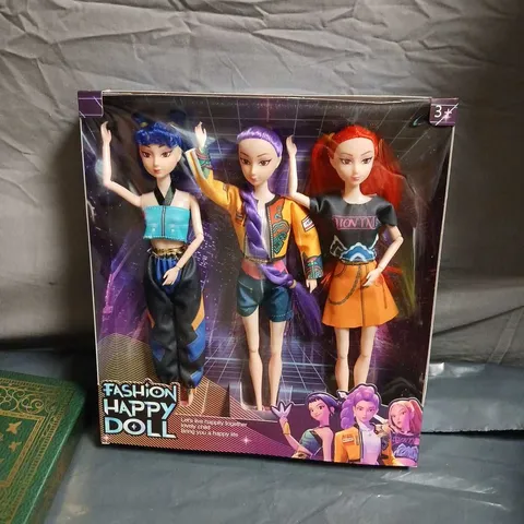 FASHION HAPPY DOLL – BOXED SET OF 3 FASHION DOLLS