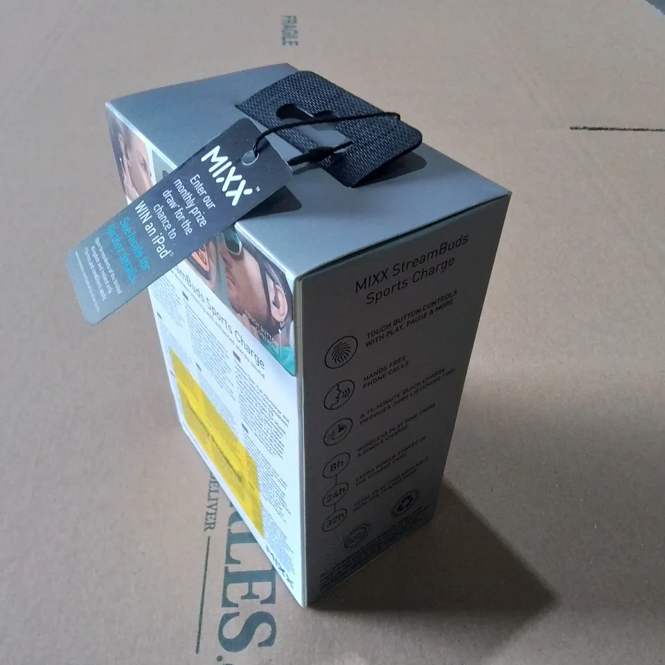 BOXED BRAND NEW MIXX STREAMBUDS SPORTS CHARGE EARBUDS