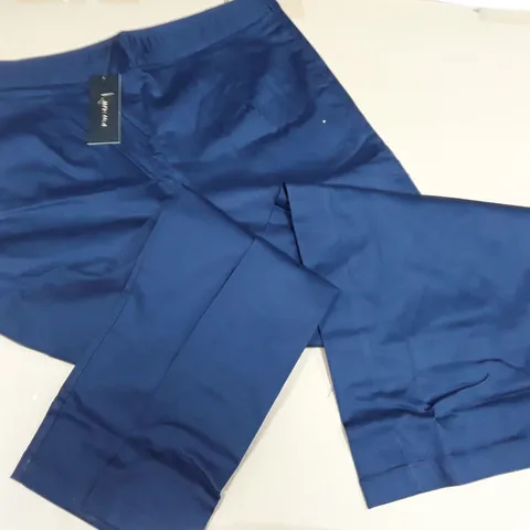 LOT OF 18 KINTSUGI WOMENS PETITE LENGTH NAVY TROUSERS WITH WIDE LEG - VARIOUS SIZES