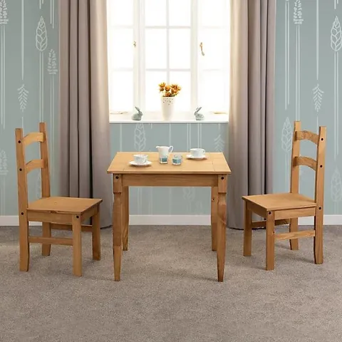 BOXED RIO COMPACT DINING SET - DISTRESSED WAXED PINE (1 BOX)