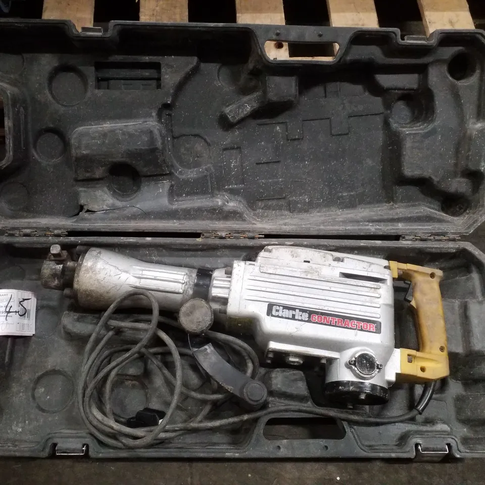 BOXED CLARKE CONTRACTOR CON1500DD 1500W 45J SDS HEX DEMOLITION HAMMER (230V)