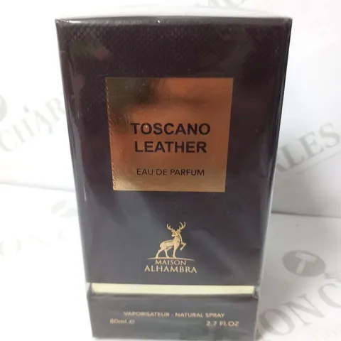 BOXED AND SEALED TOSCANO LEATHER EAU DE PARFUM MAISON ALHAMBRA 80ML