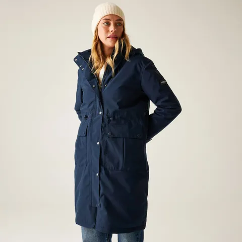 BRAND NEW REGATTA WOMEN'S YANNTA WATERPROOF INSULATED JACKET IN NAVY/BLUE SIZE 8