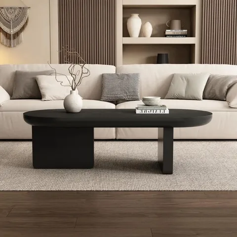 BOXED OVAL CENTRE COFFEE TABLE 