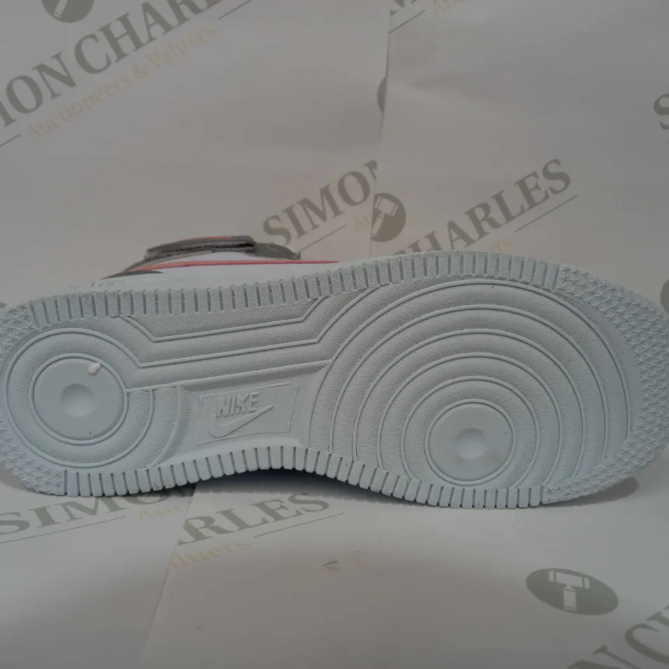 NIKE AIR FORCE MIDS IN WHITE & GREY - UK 4.5