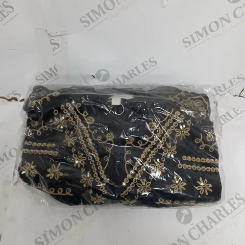 BOX OF APPROXIMATELY 30 ASSORTED CLOTHING PRODUCTS IN VARIOUS SIZES TO INCLUDE SKIRTS, JUMPERS, DRESSES ETC