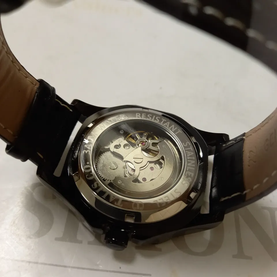 TALIS CO BLUE SKELETON DIAL BRACELET STRAP WRISTWATCH RRP £599