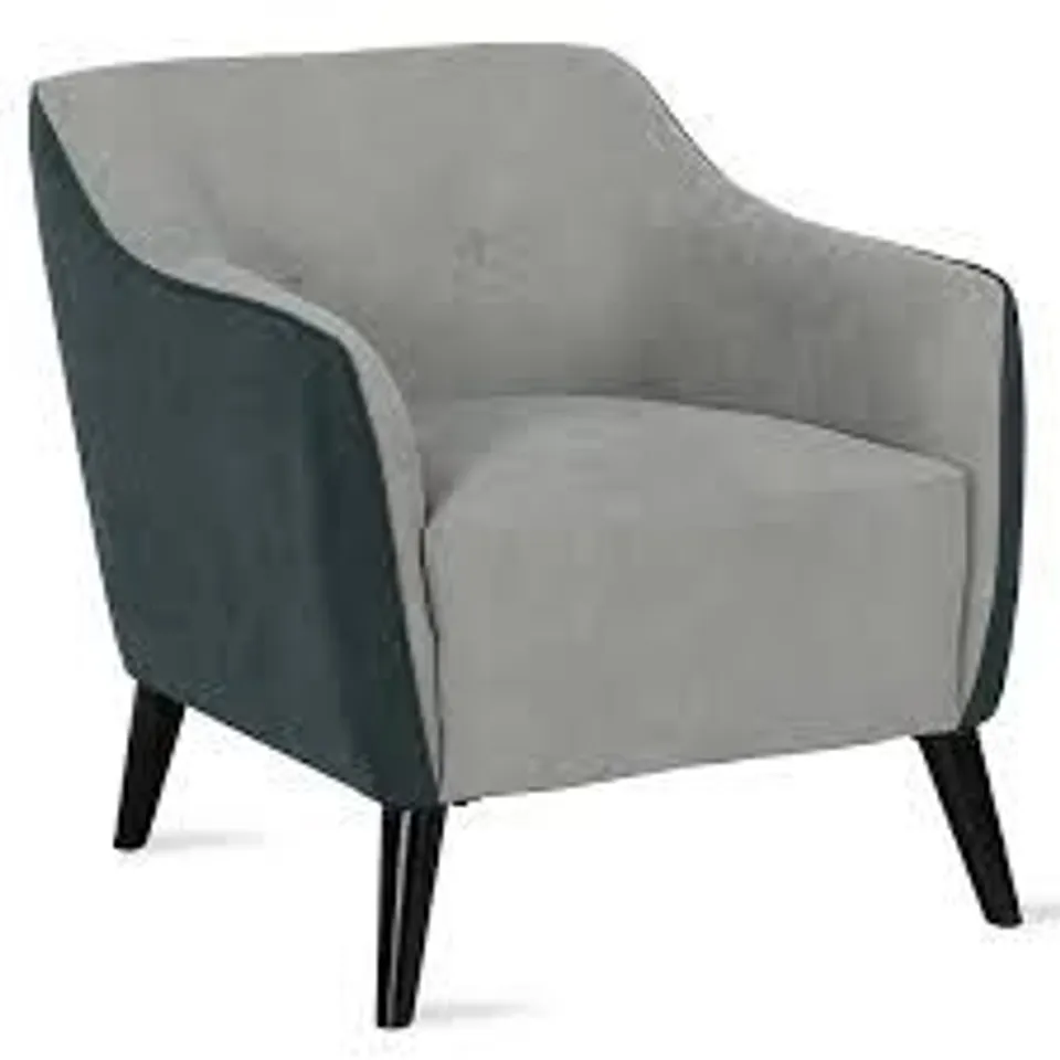 BOXED KAYDEN LOUNGE CHAIR GREY CHENILLE (1 BOX)