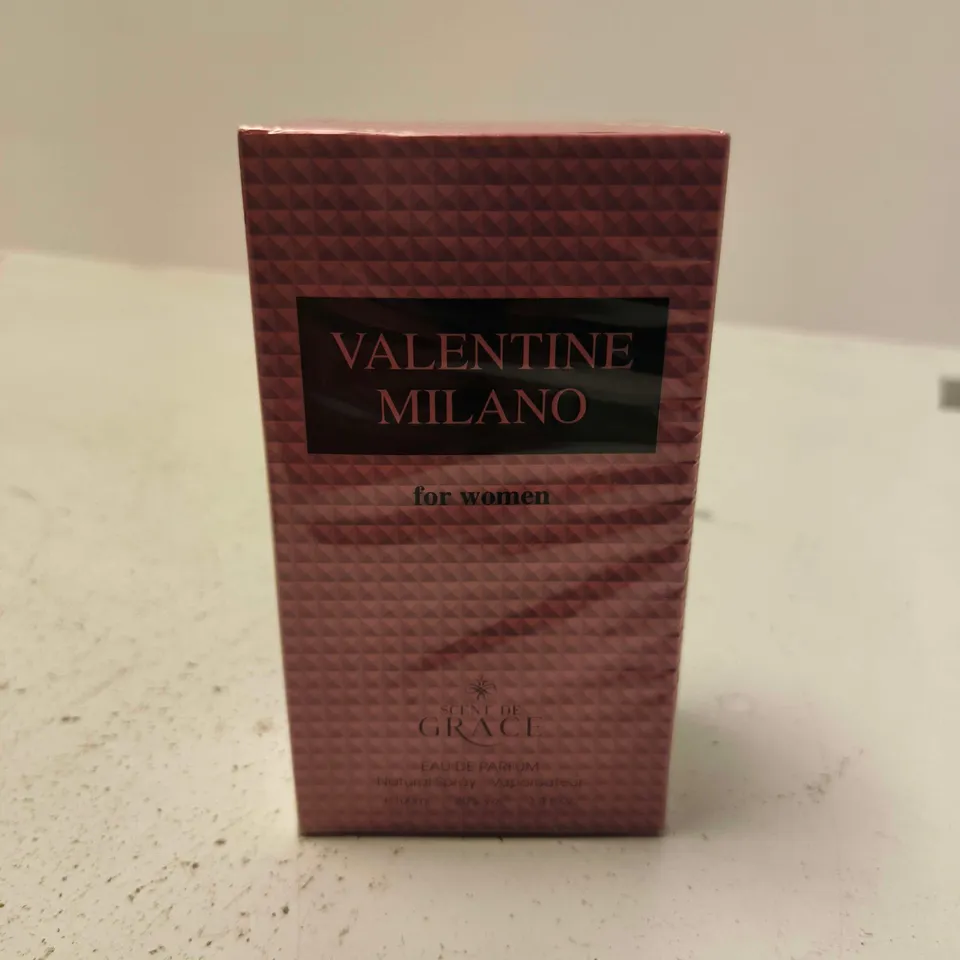 BOXED AND SEALED VALENTINE MILANO FOR WOMEN SCENT DE GRACE EAU DE PARFUM 100ML
