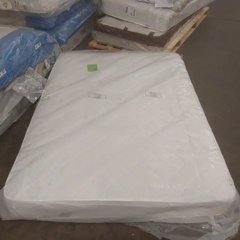 QUALITY BAGGED DOUBLE 135cm AIRSPRUNG LUXURY QUILTED MEDIUM MATTRESS