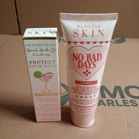 PLOUISE SKIN LIP CONDITIONER + NO BAD DAYS CHERRY SLEEPING MASK 