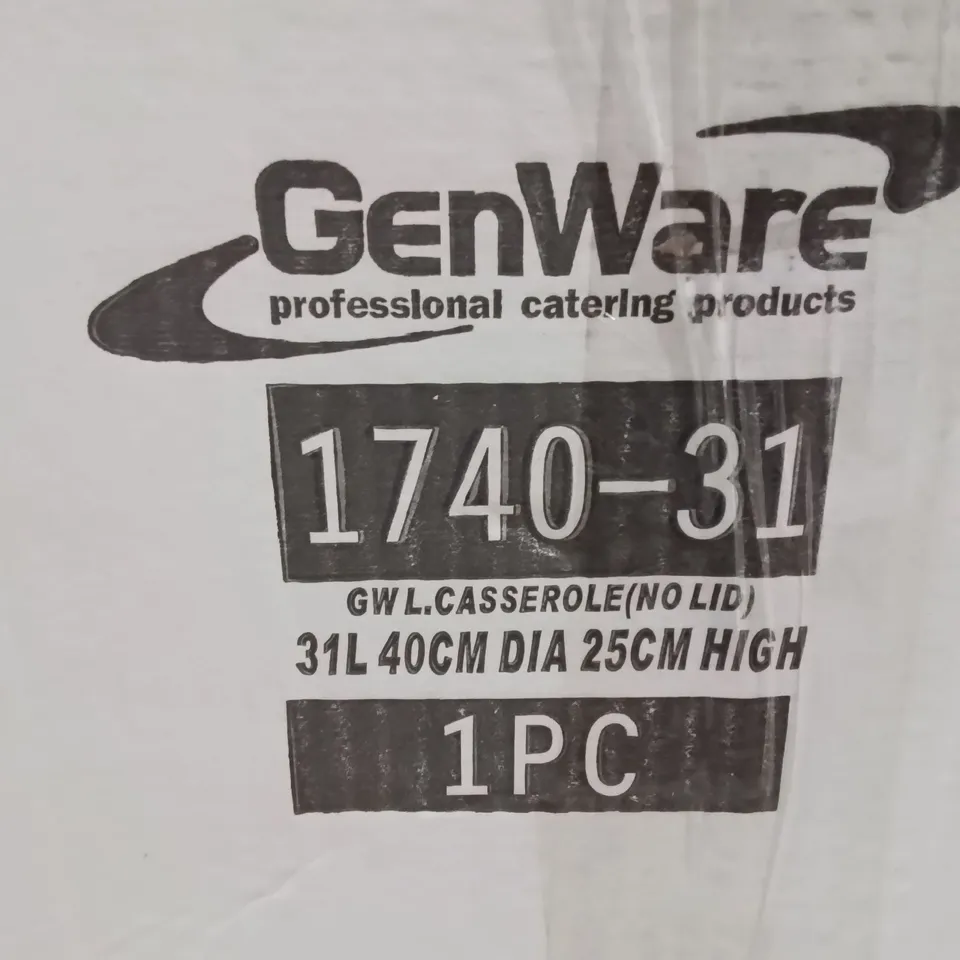 BOXED STAINLESS STEEL 31L 40CM DIAMETER STOCK POT