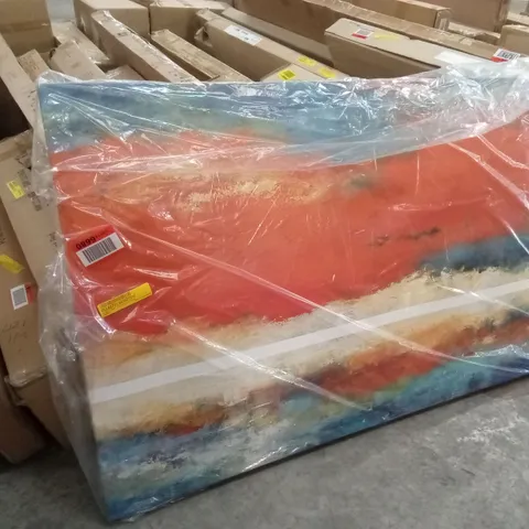 ASCENT OF ORANGE - WRAPPED CANVAS PAINTING 