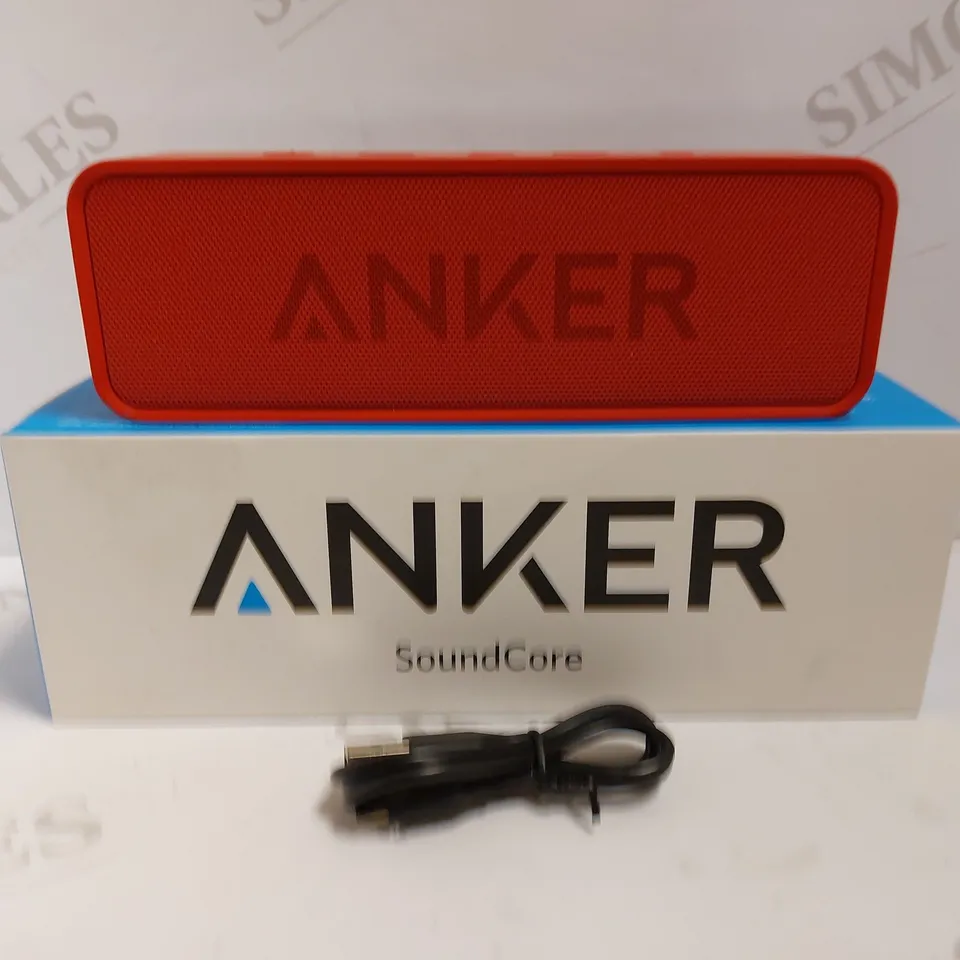 BOXED ANKER BLUETOOTH SPEAKER - RED