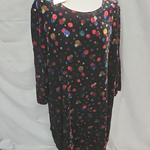 SEASALT CORNWALL BOSCAWENUN DRESS IN FAIRY LIGHT SPOT ONYX SIZE 24