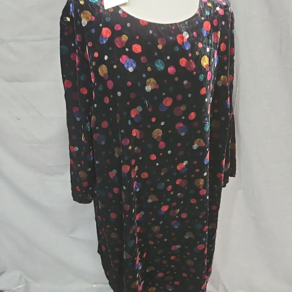 SEASALT CORNWALL BOSCAWENUN DRESS IN FAIRY LIGHT SPOT ONYX SIZE 24