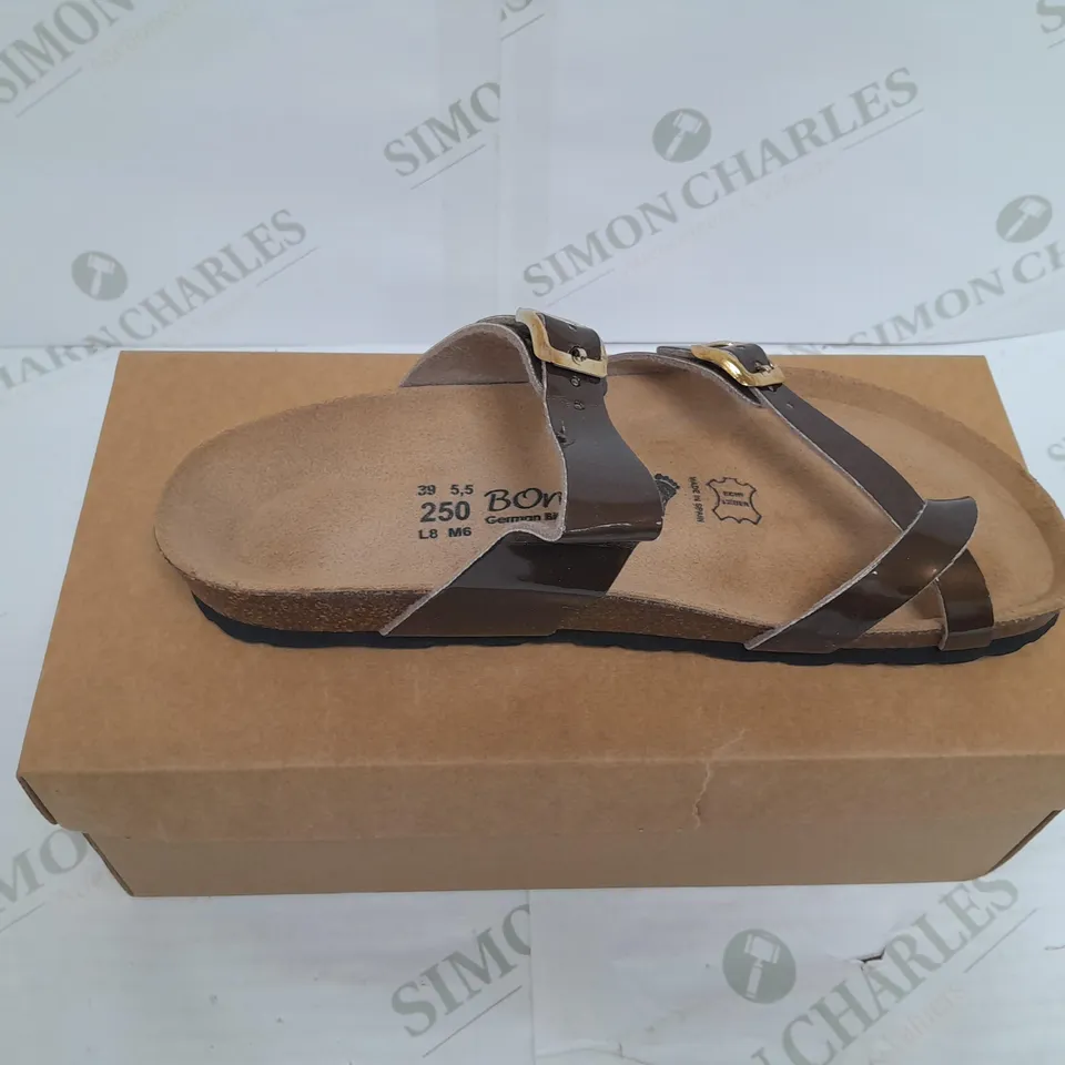 BONOVA GERMAN BIO INNOVATION BROWN STRAP SANDLE SIZE 39