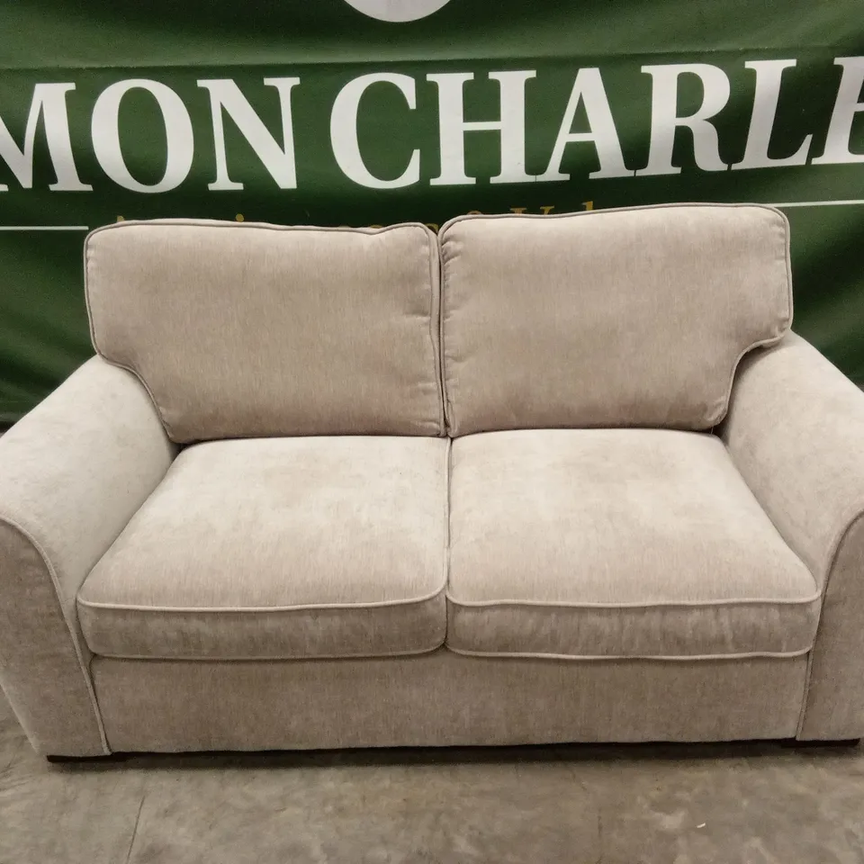 HARLOW 2 SEATER STANDARD BACK FABRIC SOFA - NATURAL RRP £599