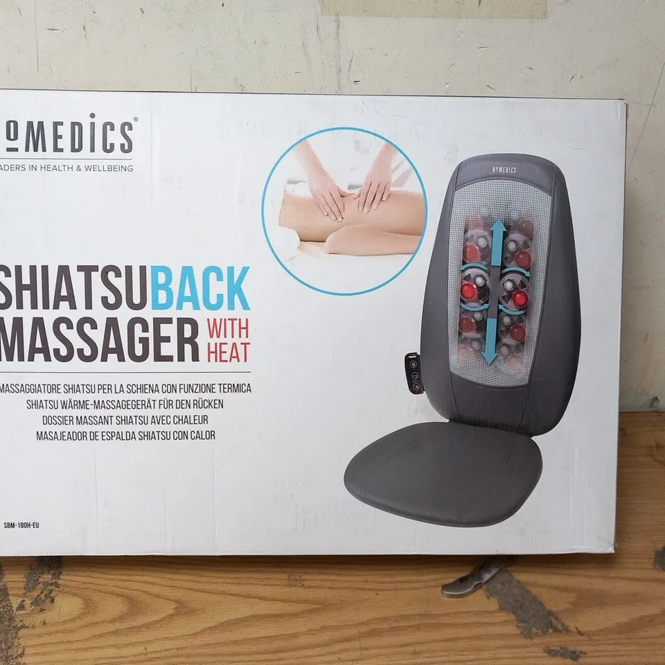 BOXED HOMEDICS SHIATSU BACK MASSAGER SBM-180H-EU
