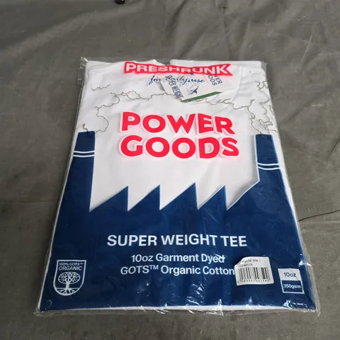 POWER GOODS SUPER WEIGHT TEE SIZE L