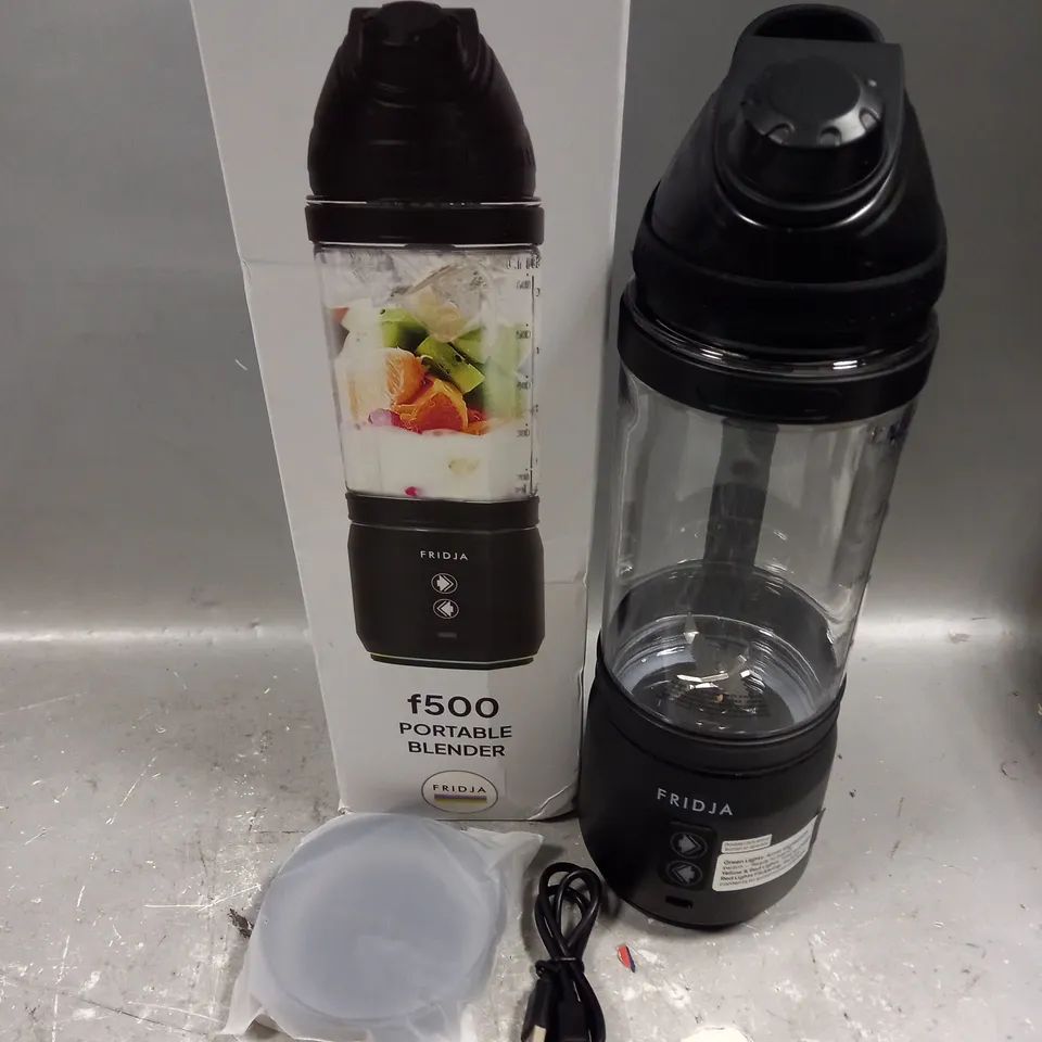 BOXED FRIDJA F500 PORTABLE BLENDER IN BLACK