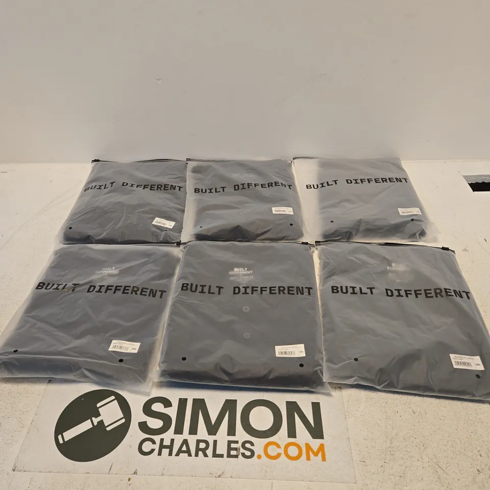 SET OF APPROXIMATELY 20 ASSORTED BUILT DIFFERENT T-SHIRTS/SHIRTS IN VARIOUS COLOURS AND SIZES