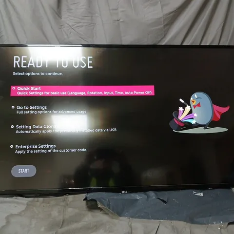 LG 49SM5KE-B 49-INCH SIGNAGE DISPLAY – READY TO USE. NO POWER SUPPLY OR ACCESSORIES. BOXED