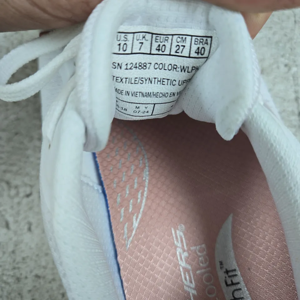 SKECHERS ARCH FIT WOMEN'S WHITE SNEAKERS – UK 7 (US 10)