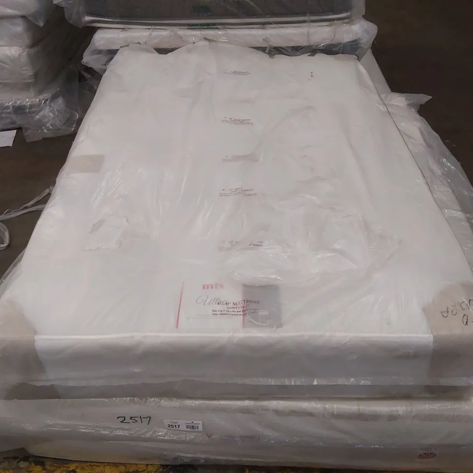 QUALITY BAGGED ULTRA OPEN COIL 4FT SMALL DOUBLE MATTRESS