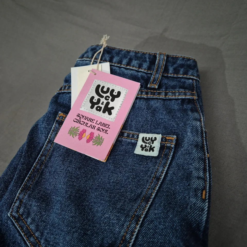 LUCY AND YAK DANA MOM JEANS SIZE 26R