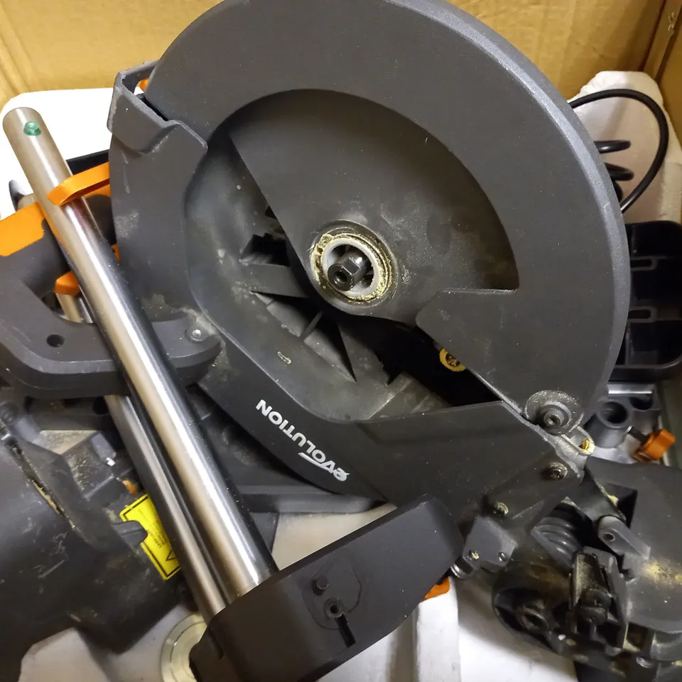 EVOLUTION MULTI-MATERIAL CUTTING SLIDING MITRE SAW